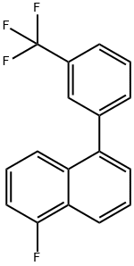 1-Fluoro-5-(3-(trifluoromethyl)phenyl)naphthalene Struktur