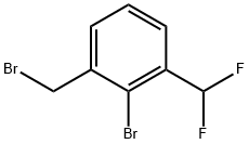 2-Bromo-3-(difluoromethyl)benzyl bromide,1261495-84-4,结构式