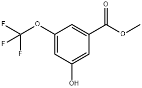 3-羟基-5-(三氟甲氧基)苯甲酸甲酯, 1261504-64-6, 结构式