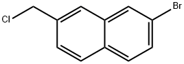 2-Bromo-7-(chloromethyl)naphthalene Struktur