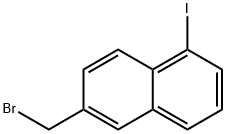 2-(Bromomethyl)-5-iodonaphthalene Structure