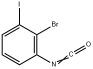 2-Bromo-3-iodophenylisocyanate Structure