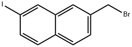 2-(Bromomethyl)-7-iodonaphthalene Struktur