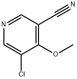 3-Pyridinecarbonitrile, 5-chloro-4-methoxy- 化学構造式
