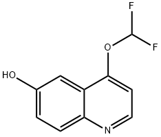 4-(Difluoromethoxy)quinolin-6-ol 化学構造式