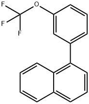 1-(3-(Trifluoromethoxy)phenyl)naphthalene,1261549-00-1,结构式