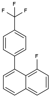 1-Fluoro-8-(4-(trifluoromethyl)phenyl)naphthalene Structure
