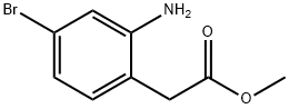 Benzeneacetic acid, 2-amino-4-bromo-, methyl ester Structure