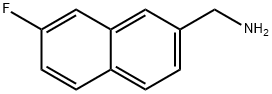 2-(Aminomethyl)-7-fluoronaphthalene 结构式