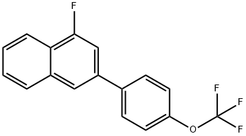 1-Fluoro-3-(4-(trifluoromethoxy)phenyl)naphthalene Struktur