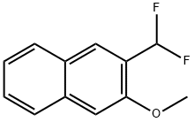 Naphthalene, 2-(difluoromethyl)-3-methoxy- Structure