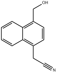 2-(4-(Hydroxymethyl)naphthalen-1-yl)acetonitrile Struktur