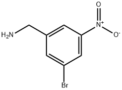 Benzenemethanamine, 3-bromo-5-nitro-,1261566-83-9,结构式