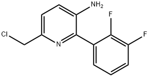 3-Amino-6-(chloromethyl)-2-(2,3-difluorophenyl)pyridine Struktur