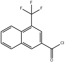 1-(Trifluoromethyl)naphthalene-3-carbonyl chloride Struktur