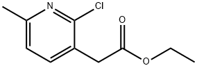 3-Pyridineacetic acid, 2-chloro-6-methyl-, ethyl ester Structure