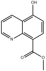 8-Quinolinecarboxylic acid, 5-hydroxy-, methyl ester 化学構造式