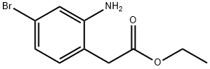 Benzeneacetic acid, 2-amino-4-bromo-, ethyl ester Structure