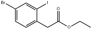 2-(4-溴-2-碘苯基)乙酸乙酯,1261585-99-2,结构式