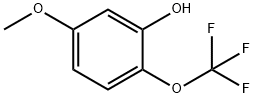 Phenol, 5-methoxy-2-(trifluoromethoxy)- 化学構造式