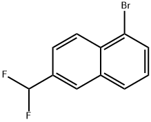 1-Bromo-6-(difluoromethyl)naphthalene Structure