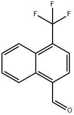 1-Naphthalenecarboxaldehyde, 4-(trifluoromethyl)- 化学構造式