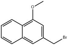 2-(Bromomethyl)-4-methoxynaphthalene Struktur