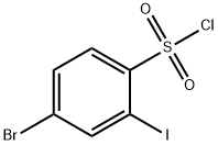 4-溴-2-碘苯磺酰氯, 1261601-57-3, 结构式