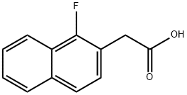 1-Fluoronaphthalene-2-acetic acid Struktur