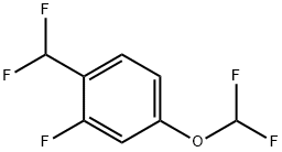 Benzene, 4-(difluoromethoxy)-1-(difluoromethyl)-2-fluoro- Structure