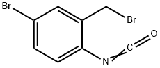 4-Bromo-2-(bromomethyl)phenylisocyanate 结构式