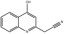 4-Hydroxyquinoline-2-acetonitrile Structure