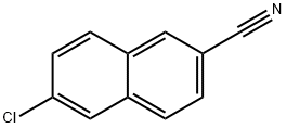 6-chloronaphthalene-2-carbonitrile 化学構造式