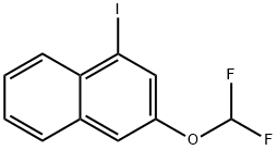 2-(Difluoromethoxy)-4-iodonaphthalene 结构式