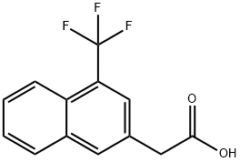 1-(Trifluoromethyl)naphthalene-3-acetic acid Struktur