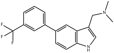 5-(3-(Trifluoromethyl)phenyl)gramine 结构式