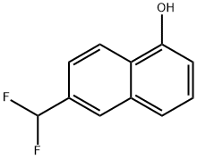 2-(Difluoromethyl)-5-naphthol 化学構造式