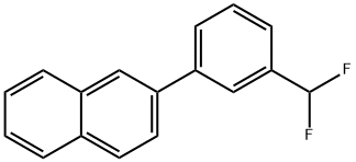 2-(3-(Difluoromethyl)phenyl)naphthalene Struktur