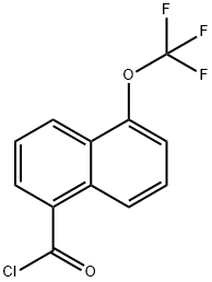 1-(Trifluoromethoxy)naphthalene-5-carbonyl chloride 结构式