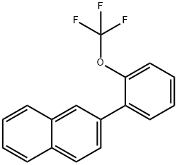2-(2-(Trifluoromethoxy)phenyl)naphthalene Structure