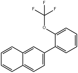 2-(2-(Trifluoromethoxy)phenyl)naphthalene 结构式