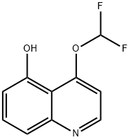 4-(Difluoromethoxy)quinolin-5-ol 结构式