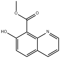 8-Quinolinecarboxylic acid, 7-hydroxy-, methyl ester Struktur