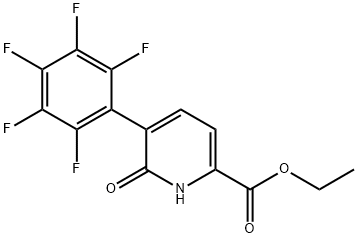 Ethyl 6-hydroxy-5-(perfluorophenyl)picolinate Struktur