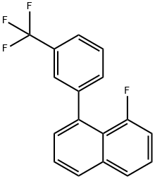 1-Fluoro-8-(3-(trifluoromethyl)phenyl)naphthalene Structure