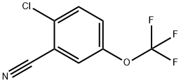 Benzonitrile, 2-chloro-5-(trifluoromethoxy)- 化学構造式