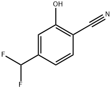 Benzonitrile, 4-(difluoromethyl)-2-hydroxy- Struktur