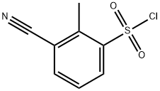 3-氰基-2-甲基苯磺酰氯, 1261645-05-9, 结构式