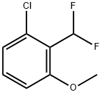 Benzene, 1-chloro-2-(difluoromethyl)-3-methoxy- Structure