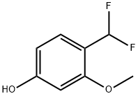 Phenol, 4-(difluoromethyl)-3-methoxy- 化学構造式
